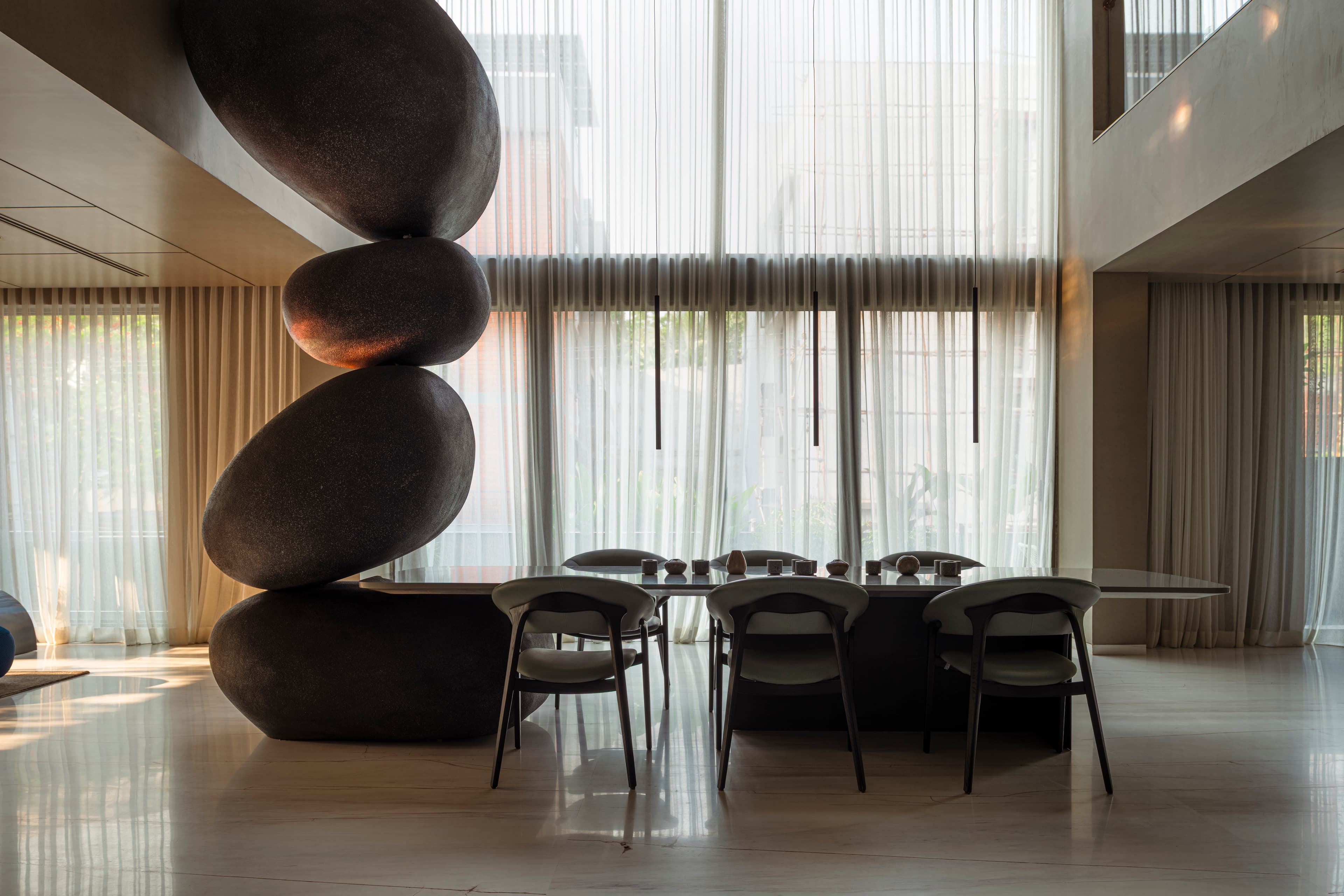 One object with the scale to answer the room.